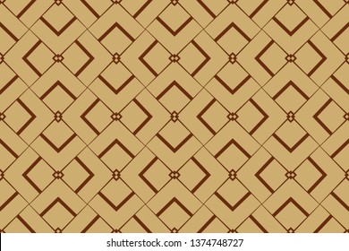 Raster seamless pattern. Rich fashionable floral texture for wallpaper, interior, tiles, print, textiles, packaging and various types of design. brown pattern, brown image, Luxury vector pattern. 