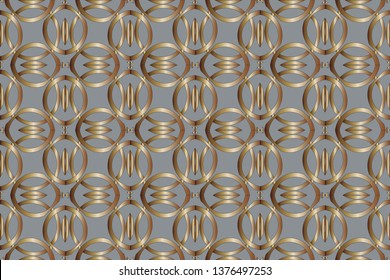 Raster seamless pattern. Rich fashionable floral texture for wallpaper, interior, tiles, print, textiles, packaging and various types of design.Luxury vector pattern.            