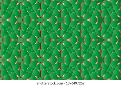 Raster seamless pattern. Rich fashionable floral texture for wallpaper, interior, tiles, print, textiles, packaging and various types of design.Luxury vector pattern.            
