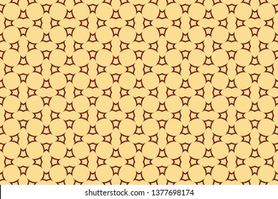 Raster seamless pattern. Rich fashionable floral texture for wallpaper, interior, tiles, print, textiles, packaging and various types of design. Abstract classic golden pattern 