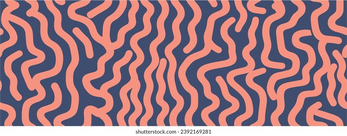 Raster-Wellen, Geometrie-Linien Streifen. Abstrakter Hintergrund, Wellenhintergrund. Abstrakte Illustration. Nahtlos.
