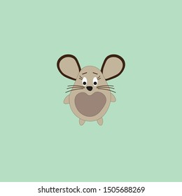 rat cartoon vector ilustration isolated object