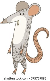 Rat cartoon. Vector image