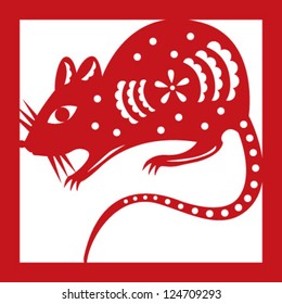 Rat Chinese Paper-Cut