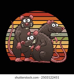 Rat Design For Print Items