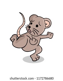 rat escaping illustration