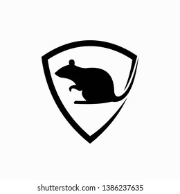 Rat exterminator vector logo design	