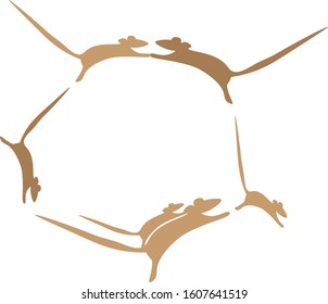 rat family chinese new year