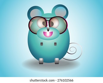 rat with glasses use blend option