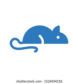 rat glyph colour vector icon