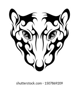 rat head abstract celtic tattoo symbol