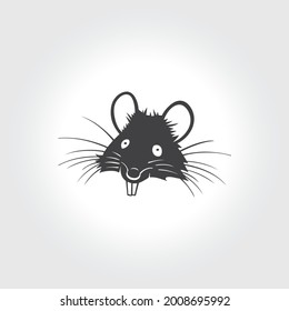 Rat head icon. Vector rat icon
