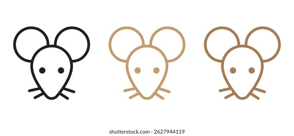 Rat head icon. Vector rat icon.