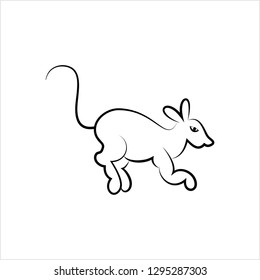 Icono de rata, Icono de animal Icono de vectores Ilustración de arte