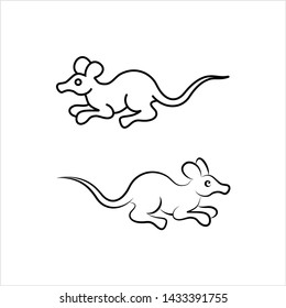 Rat Icon, Animal Icon Vector Art Illustration