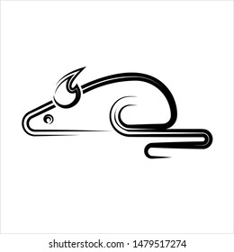 Rat Icon, Animal Icon Vector Art Illustration
