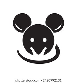 Rat icon art vector illustration