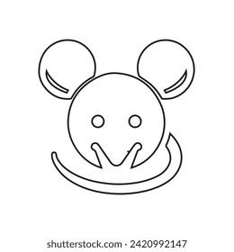 Rat icon art vector illustration