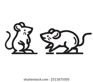 Rat icon art vector illustration