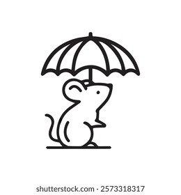 Rat icon art vector illustration