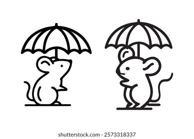 Rat icon art vector illustration