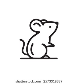 Rat icon art vector illustration