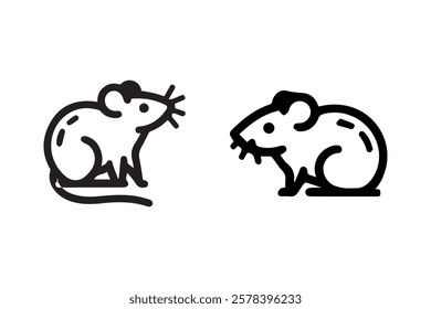 Rat icon art vector illustration