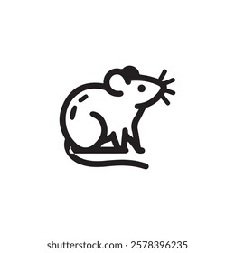 Rat icon art vector illustration