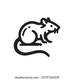 Rat icon art vector illustration