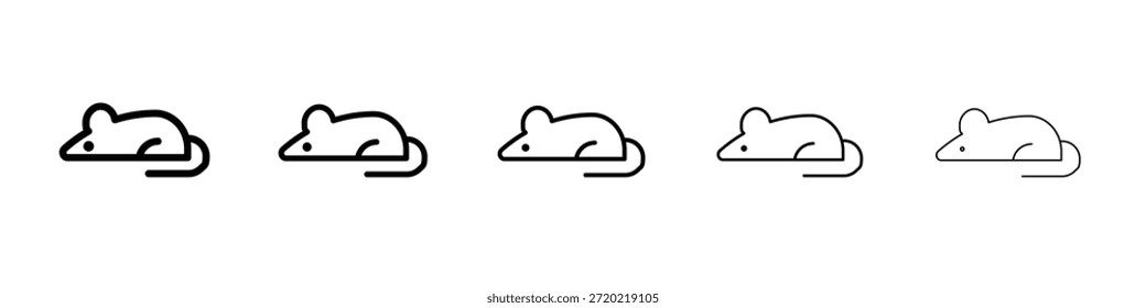 Diseño de icono de rata, logotipo, App, interfaz de usuario. Ilustración vectorial, EPS