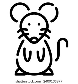 Ilustración de Rat Icon para web, aplicación, infografía, etc