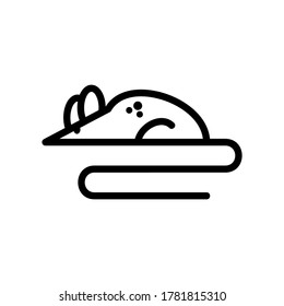 rat icon or logo isolated sign symbol vector illustration - high quality black style vector icons
