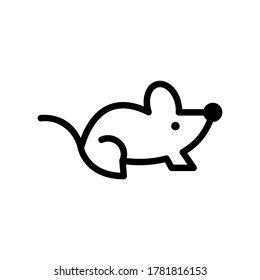 rat icon or logo isolated sign symbol vector illustration - high quality black style vector icons
