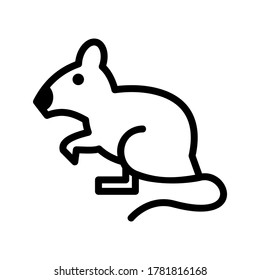 rat icon or logo isolated sign symbol vector illustration - high quality black style vector icons
