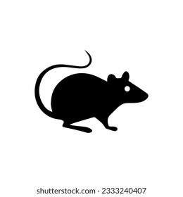 Rat icon on white background