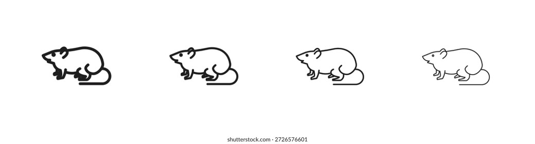 Ícone de rato definir o vetor eps10. ilustração, símbolo de símbolo de logotipo modelo pictograma