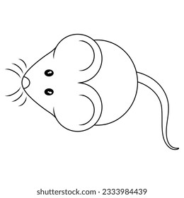 rat icon shaped vector illustration of number 3