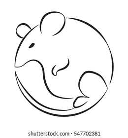 Rat icon signs symbol circle shape