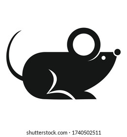 Rat icon. Simple illustration of rat vector icon for web design isolated on white background