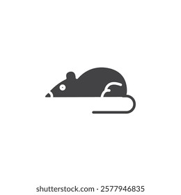 Rat icon Simple thin line flat symbol