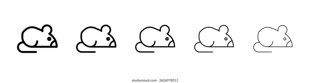 Rat icon Simple thin line flat symbol