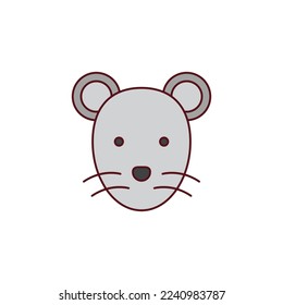 the rat icon is suitable for your web, apk or project with a chinese new year theme