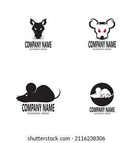 Rat icon and symbol vector illustration