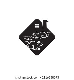 Icono de rata e ilustración del vector de símbolo