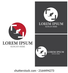Rat icon and symbol vector illustration