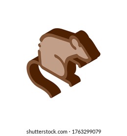 Rat Icon Vector. Isometric Rat sign. color isolated symbol illustration