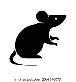 Rat icon vector. Mouse illustration.