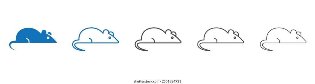 Rat icon vector set collection for web