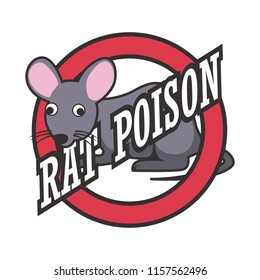 Rat Killer Poison Logo Isolated On Stock Vector (Royalty Free) 1157562496