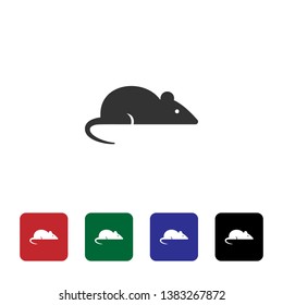 Rat, laboratory vector icon. Simple element illustration from biotechnology concept. Rat, laboratory vector icon. Bioengineering vector Illustration.